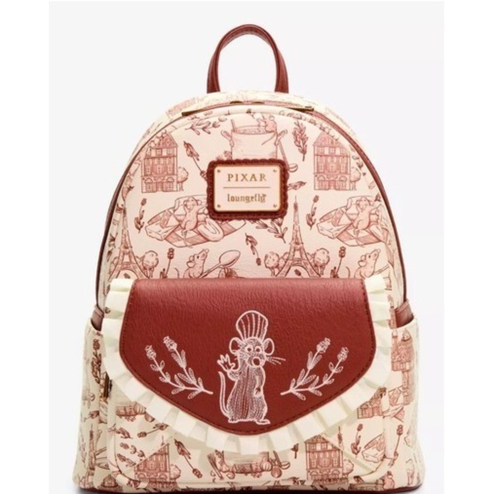 Loungefly Disney Pixar Ratatouille Scenic Allover Print Mini Backpack New w/Tags - Picture 1 of 12
